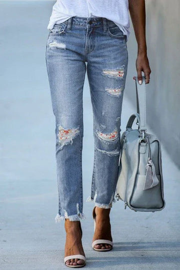 Jeans With Slits Alexandria