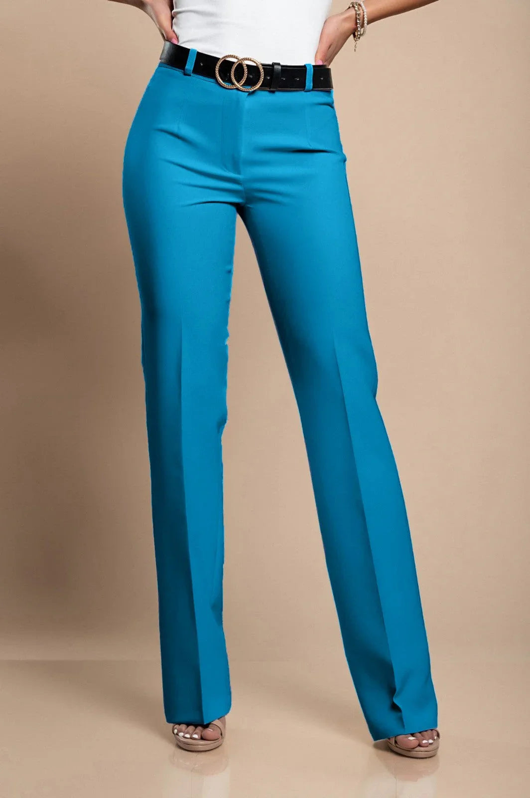 Elegant Long Trousers With Straight Leg