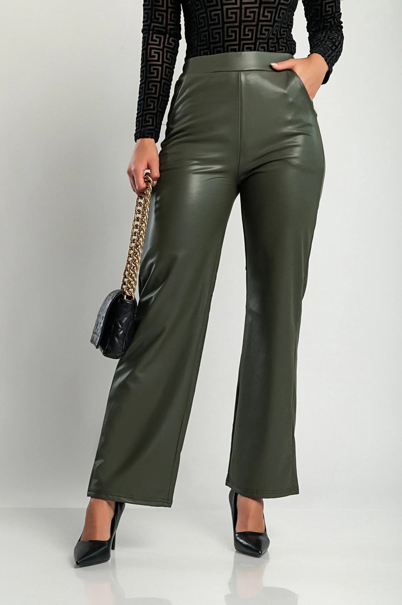 Faux Leather Pants